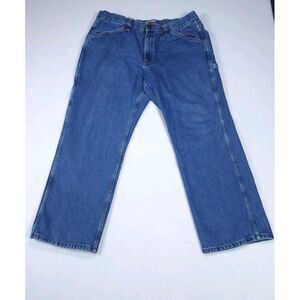 Blue Mountain Jeans‎ Mens 42 Blue Denim Carpenter Utility Chore Work Wear Pants